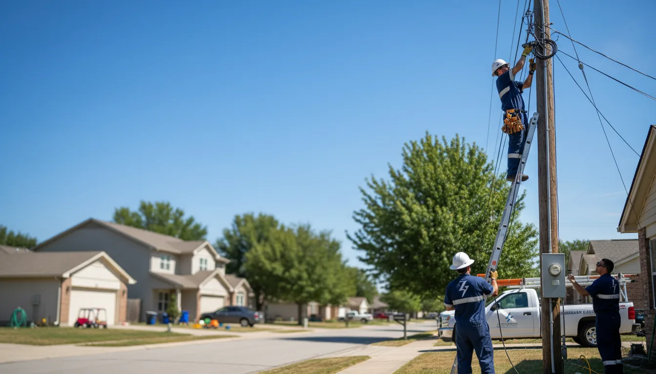 Residential electrician providing installation services in Bellbrook, OH